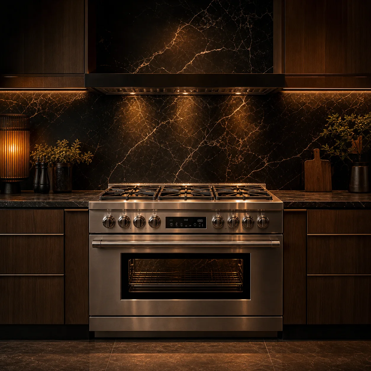 Professional gas range